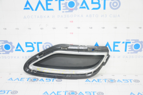 Rear bumper grille left Audi Q5 80A 18-24 structure, with chrome, sand