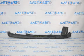 Rear bumper lip trim lower Toyota Highlander 14-19 structure, scratches, pressed, crack in fastening