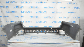 Rear bumper bare Toyota Highlander 14-16 for parking sensors white, pressed