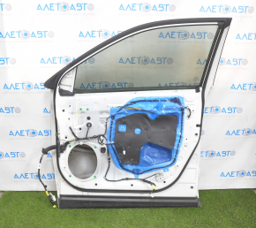 Door assembly front right Toyota Highlander 14-19 white 070, keyless, without molding