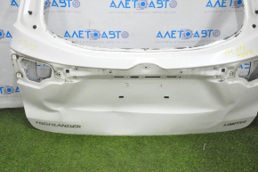 Naked tailgate Toyota Highlander 14-19 for folding glass, white 070, dented