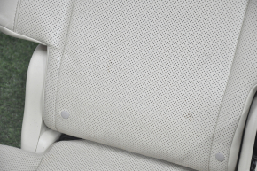 Rear row of seats 2nd row Toyota Highlander 14-16 leather beige, mechanical, perforation, worn
