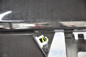 Bumper front bare upper Buick Encore 17-19 without parking sensors, black GB8, broken fastener, scratches