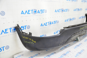 Rear bumper bare lower part Buick Encore 17-19 black, tears, dents, broken fasteners