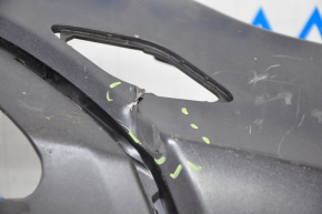 Rear bumper bare lower part Buick Encore 17-19 black, tears, dents, broken fasteners