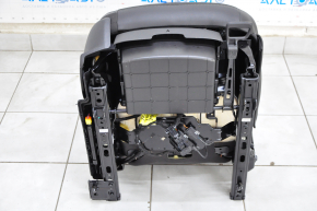 Passenger seat Buick Encore 17-19 with airbag, mechanics, black, combination leather cloth, scratches on plastic