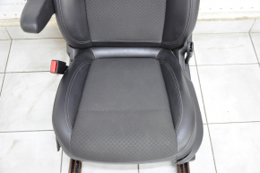 Driver's seat Buick Encore 17-19 with airbag, black, leather cloth, electric, driftwood, working
