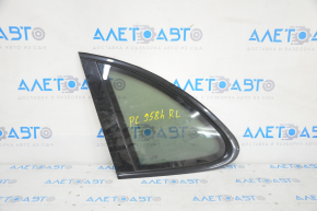 Window blind glass rear left Porsche Cayenne 958 11-14 with molding
