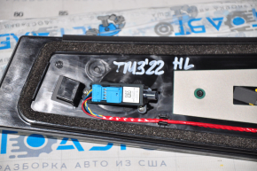 Center pillar trim outer left Tesla Model 3 18- with camera and block, broken fastener