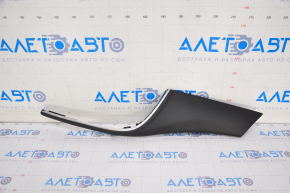 Front panel trim right Buick Encore 17-19 black, leather with chrome molding