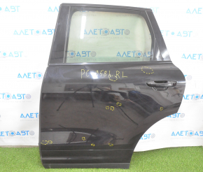 Door assembly rear left Porsche Cayenne 958 11-17 black L04, bumps, dented