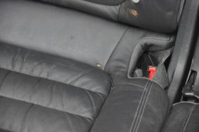 Rear row of seats 2nd row Porsche Cayenne 958 11-14 with AIRBAG, leather black, tear