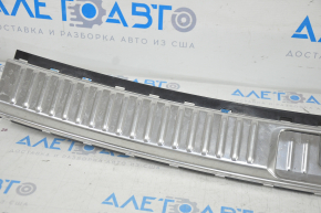 Trunk opening trim Porsche Cayenne 958 11-14 chrome, scratches, cracked fastener