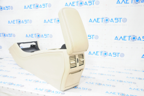 Central console armrest and cup holders Mercedes GLA 14-20 beige, scratches, scuffs