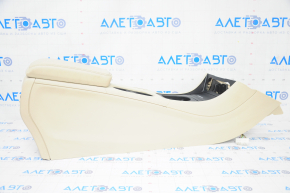 Central console armrest and cup holders Mercedes GLA 14-20 beige, scratches, scuffs