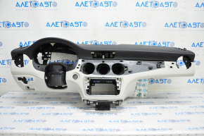 Torpedo front panel with AIRBAG Mercedes CLA 14-19 black with gray, scratch