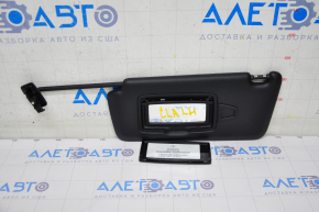 Left visor Mercedes CLA 14-19 black, without hook, broken cover