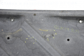 Front right underbody protection Mercedes GLA 14-20 tears, worn, dented