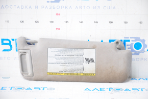 Left visor Toyota Camry v55 15-17 usa gray, without hook, dry cleanable