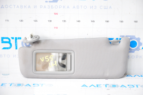 Left visor Toyota Camry v55 15-17 usa gray, without hook, for backlight
