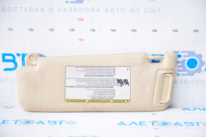Right sun visor for Toyota Camry V50 12-14 USA, beige, without hook