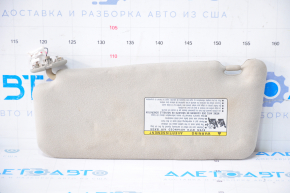 Right visor Toyota Camry v40 gray, without hook, for dry cleaning, broken chip, crack in fastening