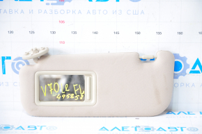 Left visor Toyota Camry v70 18-24 beige, without hook, dry-cleanable