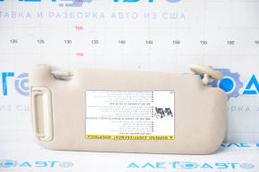 Left visor Toyota Camry v70 18-24 beige, without hook, dry-cleanable