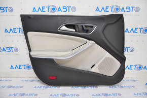 Door trim card front left Mercedes CLA 14-19 leather gray, scratches, dents
