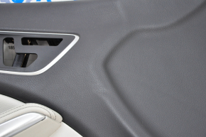 Door trim card front left Mercedes CLA 14-19 leather gray, scratches, dents