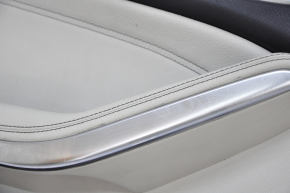 Door trim card front left Mercedes CLA 14-19 leather gray, scratches, dents