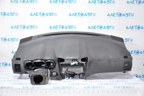 Torpedo front panel without AIRBAG Lexus RX400h 06-09 black, cracks, without central air ducts