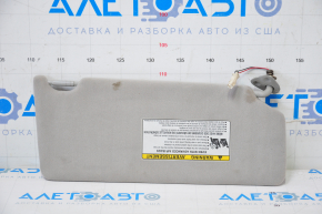 Left visor Toyota Avalon 05-12 gray, without hook, for dry cleaning