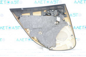 Door trim card rear right Mercedes GLA 15-20 leather black, insert beige leather, armrest leather, chrome insert