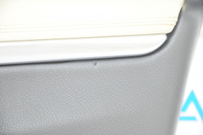 Door trim card front right Mercedes GLA 15-20 leather beige, chrome insert, leather bumpers