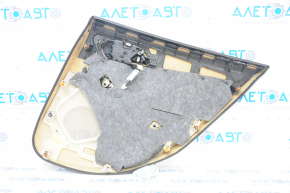 Door trim card rear left Mercedes GLA 15-20 leather beige, chrome insert