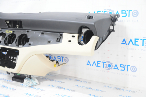 Torpedo front panel with AIRBAG Mercedes GLA 14-20 leather beige, worn chrome
