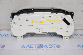 Instrument cluster Toyota Sienna 11-14 Base, L, LE 109k, scratches, broken knob