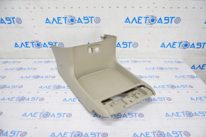 Central console under the dashboard, lower part, Toyota Sienna 11-14, beige, scratches, broken fasteners