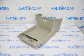 Central console under the dashboard, lower part, Toyota Sienna 11-14, beige, scratches, broken fasteners
