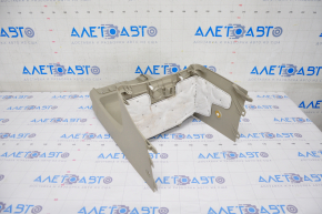 Central console under the dashboard, lower part, Toyota Sienna 11-14, beige, scratches, broken fasteners