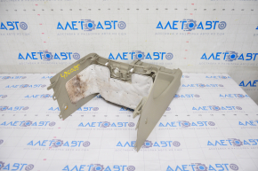 Central console under the dashboard, lower part, Toyota Sienna 11-14, beige, scratches, broken fasteners