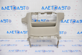 Central console under the dashboard, upper part, Toyota Sienna 11-14, beige, scratches