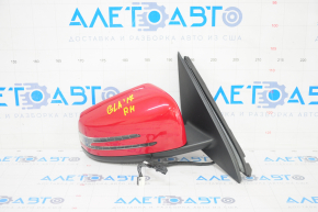 Side mirror right Mercedes GLA 15-20 10+6 pins, without autofold, turn signal, BSM, red