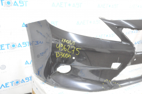 Bare front bumper Lexus ES300h ES350 13-15 pre-rest, for parking sensors, black, scratches, pressed