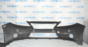 Bare front bumper Lexus ES300h ES350 13-15 pre-rest, for parking sensors, black, scratches, pressed