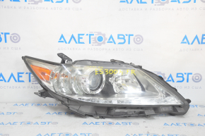 Front right headlight complete Lexus ES300h ES350 13-15 prerest xenon + LED DRL, sand, for polishing