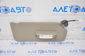 Right visor Toyota Sienna 11-14 beige, without hook
