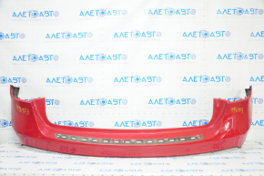 Rear bumper bare Mercedes GLA 15-20 without night pkg and parking sensors, red