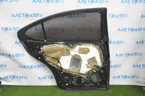 Door assembly rear left Lexus ES300h ES350 13-18 hybrid, keyless, black 212, dented chrome